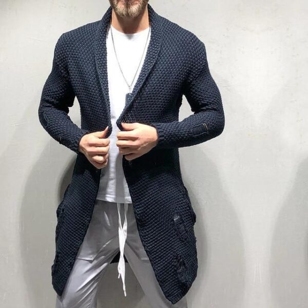 Men's knitted cardigan