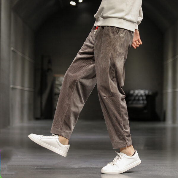 Corduroy casual trousers