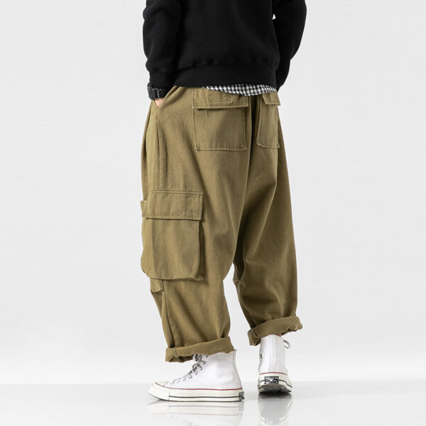 Straight wide leg cargo pants