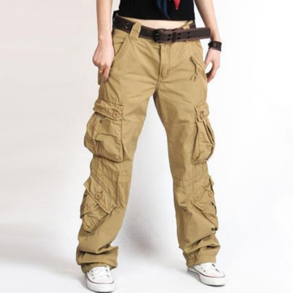 Womens Cargo Pants Hip Hop Trousers Loose Cargo Sweatpants