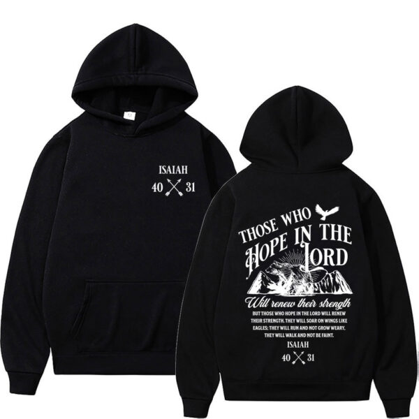 Christian Jesus Letters Print Hoodies Clothing